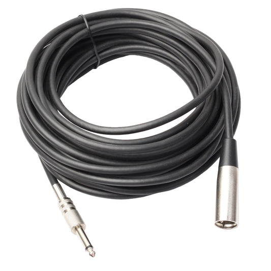 7.6m XLR 3-Pin Male to 1/4 inch (6.35mm) Mono Shielded Microphone Audio Cord Cable - Microphone Audio Cable & Connector by PMC Jewellery | Online Shopping South Africa | PMC Jewellery | Buy Now Pay Later Mobicred