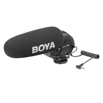 BOYA BY-BM3030 Shotgun Super-cardioid Condenser Broadcast Microphone with Windshield for Canon / Nikon / Sony DSLR Cameras (Black) - Camera Microphone by BOYA | Online Shopping South Africa | PMC Jewellery | Buy Now Pay Later Mobicred