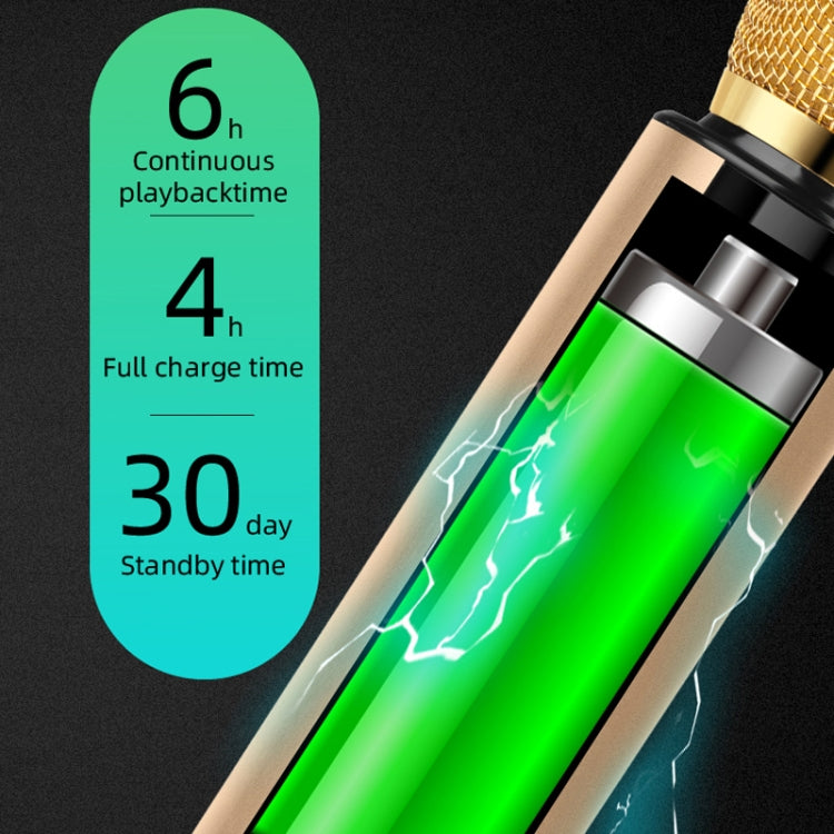 K3 Bluetooth 5.0 Karaoke Live Stereo Sound Wireless Bluetooth Condenser Microphone (Gold) - Microphone by PMC Jewellery | Online Shopping South Africa | PMC Jewellery | Buy Now Pay Later Mobicred