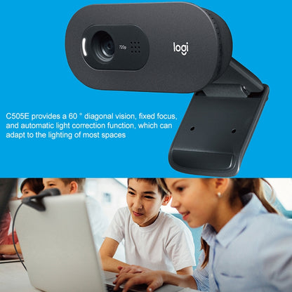 Logitech C505e USB 720P Web Camera with Microphone - HD Camera by Logitech | Online Shopping South Africa | PMC Jewellery | Buy Now Pay Later Mobicred