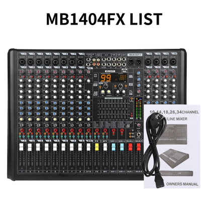 XTUGA B1404FX 14 Channels Bluetooth Audio Mixer Digital DJ Controller Sound Mixing Console (AU Plug) - Live Sound Effects Processors by XTUGA | Online Shopping South Africa | PMC Jewellery | Buy Now Pay Later Mobicred