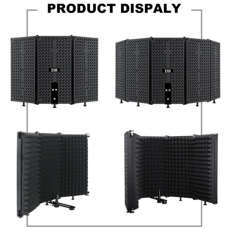 XTUGA P73 Foldable Recording Microphone Isolation Shield - free shipping - PMC Jewellery - Order now!