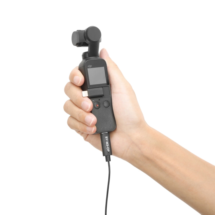 BOYA BY-M3-OP For DJI OSMO Pocket Clip-on Digital Lavalier Microphone (Black) - Microphone by BOYA | Online Shopping South Africa | PMC Jewellery | Buy Now Pay Later Mobicred