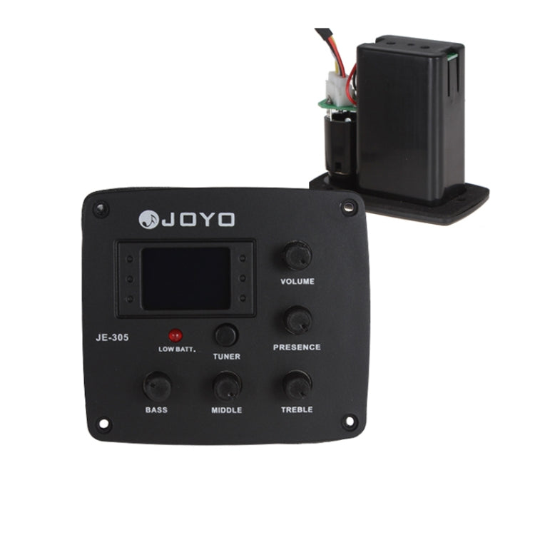 JOYO JE-305 Guitar Pickup 4-Band EQ Preamp Tuner Pickup Equalizer with Tuning Function (Black) - String Instrument Accessories by JOYO | Online Shopping South Africa | PMC TechLife | Buy Now Pay Later Mobicred