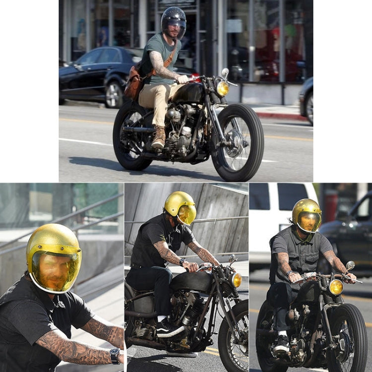 Soman Motorcycle Bubble Visor Open Face Helmet Visor Helmet Windshield Shield with Transparent Frame(Mirror) - free shipping - PMC TechLife - Order now!