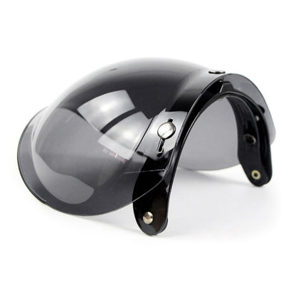 Soman Motorcycle Bubble Visor Open Face Helmet Visor Helmet Windshield Shield with Transparent Frame(Light Smoke) - Helmets by SOMAN | Online Shopping South Africa | PMC Jewellery | Buy Now Pay Later Mobicred