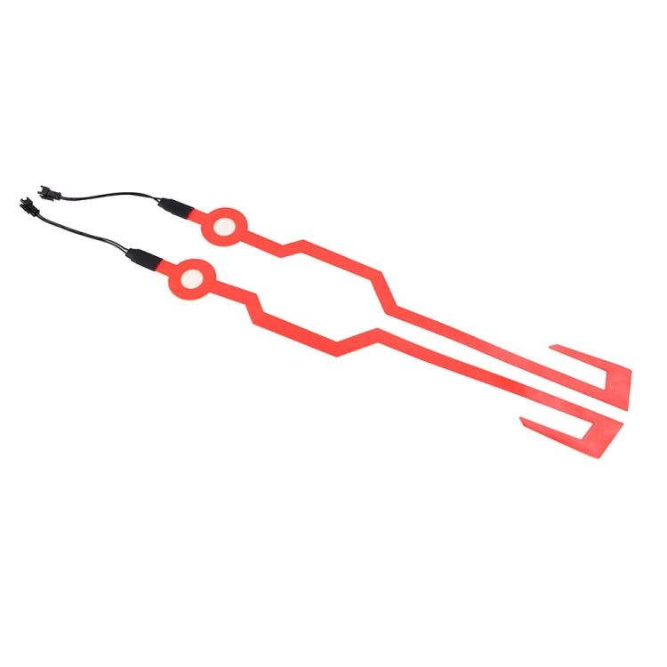 MB-MHL002 Motorcycle Modification Accessories Universal Pasteable Helmet Light Strip(Red) - Ornamental Parts by PMC TechLife | Online Shopping South Africa | PMC TechLife | Buy Now Pay Later Mobicred