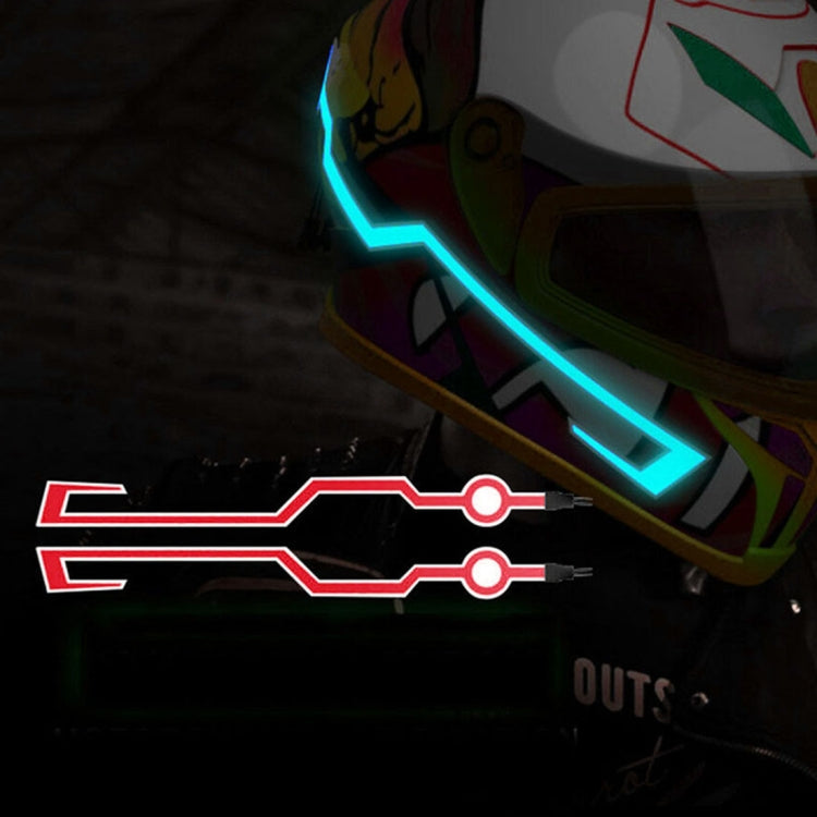 MB-MHL002 Motorcycle Modification Accessories Universal Pasteable Helmet Light Strip(Red) - Ornamental Parts by PMC TechLife | Online Shopping South Africa | PMC TechLife | Buy Now Pay Later Mobicred
