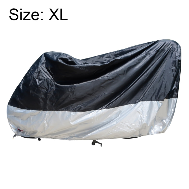 210D Oxford Cloth Motorcycle Electric Car Rainproof Dust-proof Cover, Size: XL (Black Silver) - Raincoat by PMC Jewellery | Online Shopping South Africa | PMC Jewellery | Buy Now Pay Later Mobicred