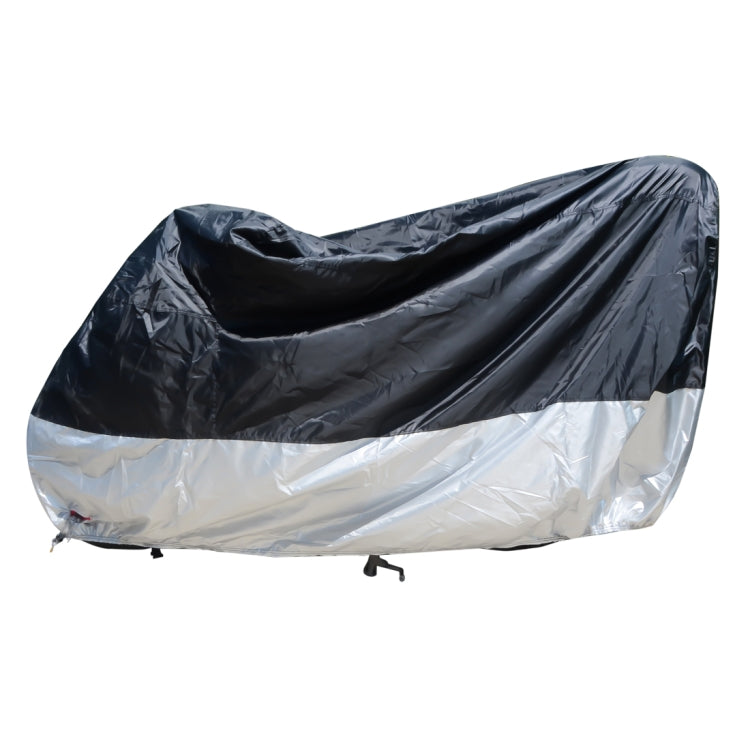 210D Oxford Cloth Motorcycle Electric Car Rainproof Dust-proof Cover, Size: XL (Black Silver) - Raincoat by PMC Jewellery | Online Shopping South Africa | PMC Jewellery | Buy Now Pay Later Mobicred