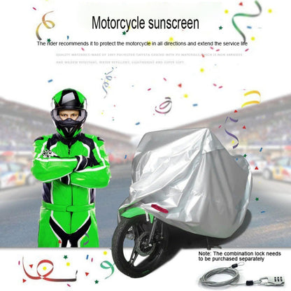 210D Oxford Cloth Motorcycle Electric Car Rainproof Dust-proof Cover, Size: L (Black Silver) - Raincoat by PMC Jewellery | Online Shopping South Africa | PMC Jewellery | Buy Now Pay Later Mobicred