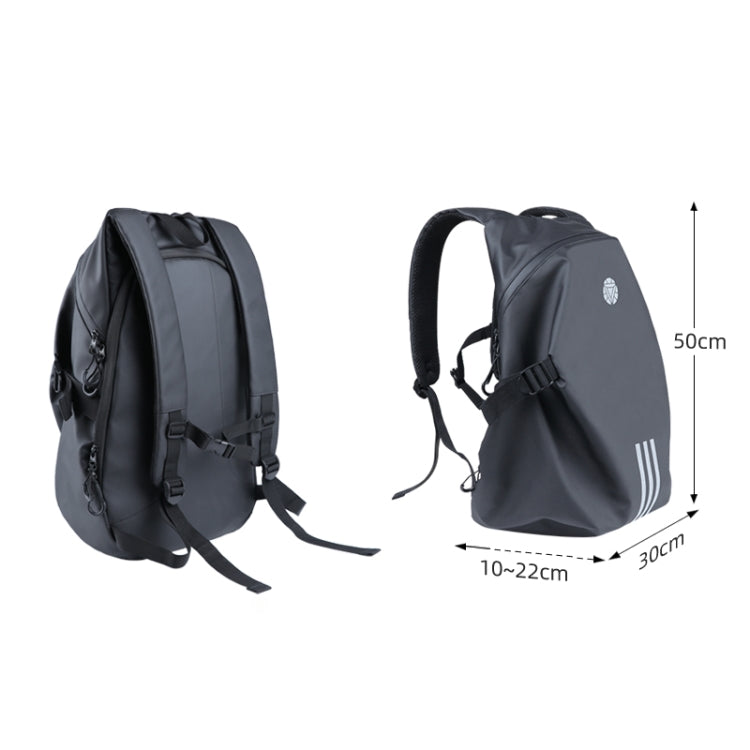 Motorcycle Rainproof Shoulders Helmet Soft Riding Backpack (Black) - Bags & Luggages by PMC TechLife | Online Shopping South Africa | PMC TechLife | Buy Now Pay Later Mobicred