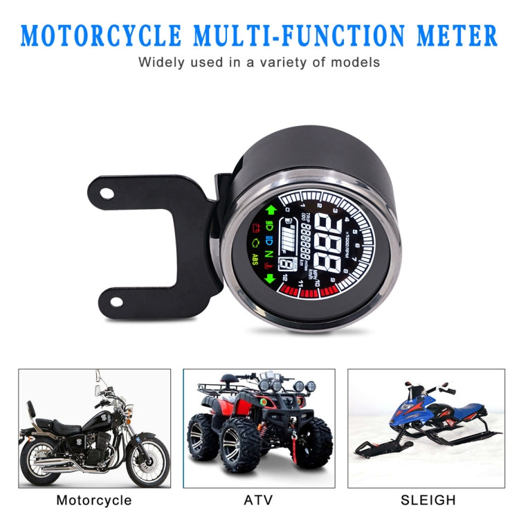 Universal Motorcycle Modified Multi-functional LED Digital Meter Indicator Light Tachometer Odometer Speedometer Oil Meter - Others by PMC Jewellery | Online Shopping South Africa | PMC Jewellery | Buy Now Pay Later Mobicred