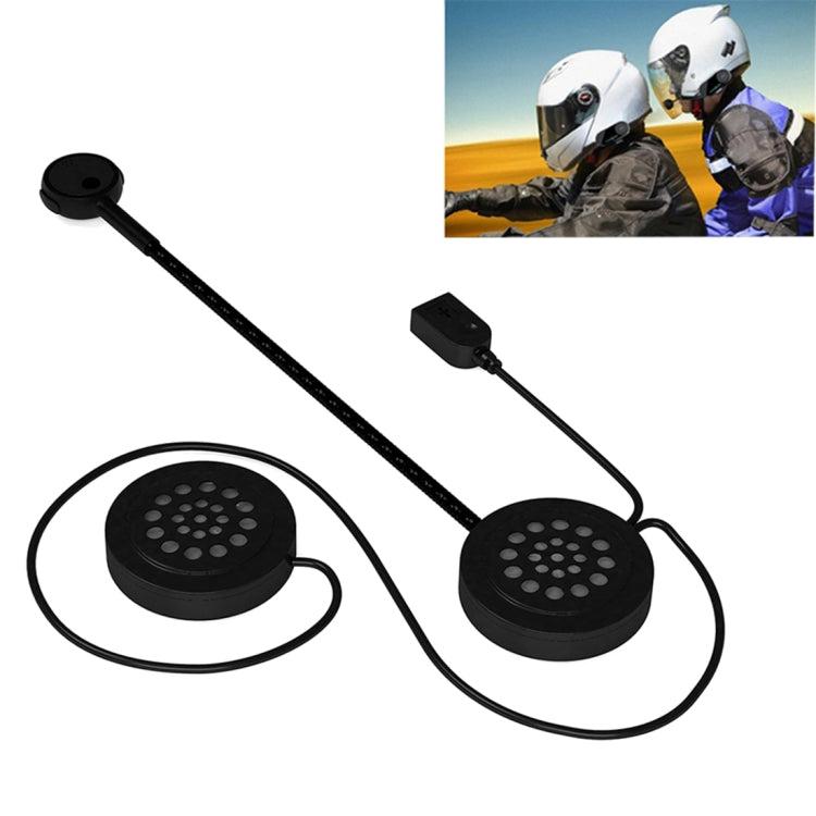 MH02 Bluetooth V4.0 Helmet Headset 5V for Motorcycle Driving with Anti-interference Microphone(Black) - Motorcycle Walkie Talkie by PMC Jewellery | Online Shopping South Africa | PMC Jewellery | Buy Now Pay Later Mobicred