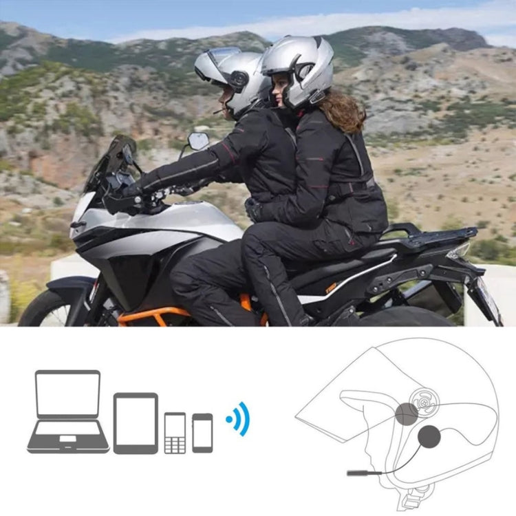 MH02 Bluetooth V4.0 Helmet Headset 5V for Motorcycle Driving with Anti-interference Microphone(Black) - Motorcycle Walkie Talkie by PMC Jewellery | Online Shopping South Africa | PMC Jewellery | Buy Now Pay Later Mobicred