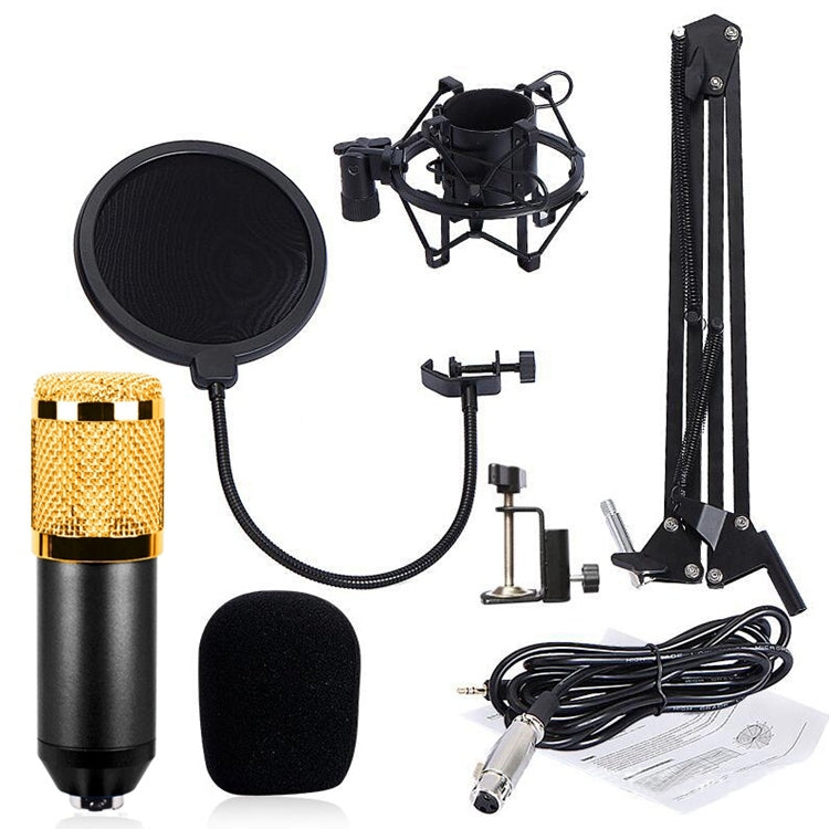 BM-800 Network K-Song Dedicated High-end Metal Shock Mount Microphone Set(Black) - Microphone by PMC Jewellery | Online Shopping South Africa | PMC Jewellery | Buy Now Pay Later Mobicred