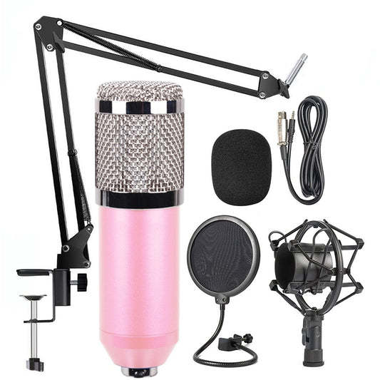 BM-800 Network K-Song Dedicated High-end Metal Shock Mount Microphone Set(Pink) - Microphone by PMC Jewellery | Online Shopping South Africa | PMC Jewellery | Buy Now Pay Later Mobicred