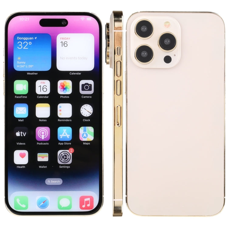 For iPhone 14 Pro Color Screen Non-Working Fake Dummy Display Model (Gold) - For iPhone & iPad by PMC Jewellery | Online Shopping South Africa | PMC Jewellery