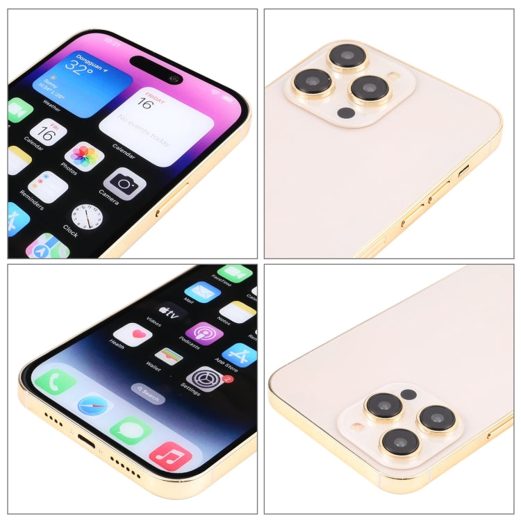 For iPhone 14 Pro Color Screen Non-Working Fake Dummy Display Model (Gold) - For iPhone & iPad by PMC Jewellery | Online Shopping South Africa | PMC Jewellery