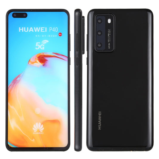 For Huawei P40 5G Color Screen Non-Working Fake Dummy Display Model (Jet Black) - For Huawei by PMC Jewellery | Online Shopping South Africa | PMC Jewellery | Buy Now Pay Later Mobicred