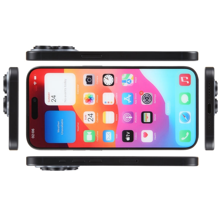 For iPhone 15 Pro Color Screen Non-Working Fake Dummy Display Model (Black) - For iPhone & iPad by PMC Jewellery | Online Shopping South Africa | PMC Jewellery | Buy Now Pay Later Mobicred