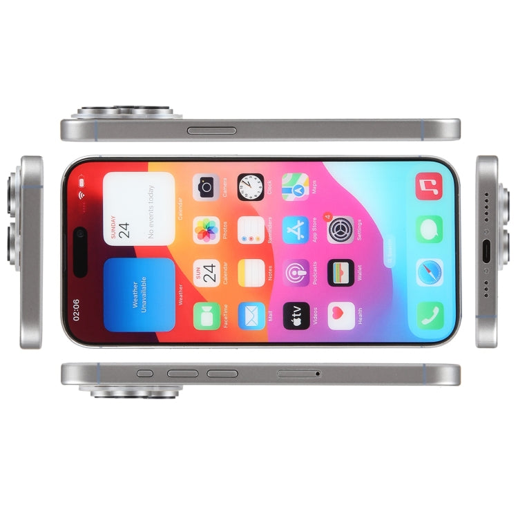 For iPhone 15 Pro Color Screen Non-Working Fake Dummy Display Model (Natural Titanium) - For iPhone & iPad by PMC TechLife | Online Shopping South Africa | PMC TechLife