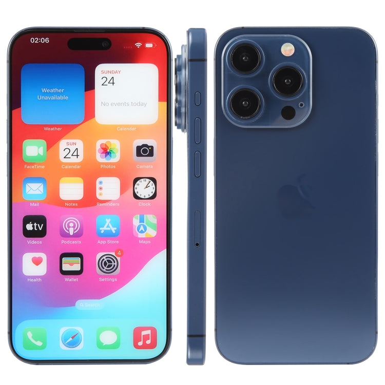 For iPhone 15 Pro Max Color Screen Non-Working Fake Dummy Display Model (Blue) - free shipping - PMC TechLife - Order now!