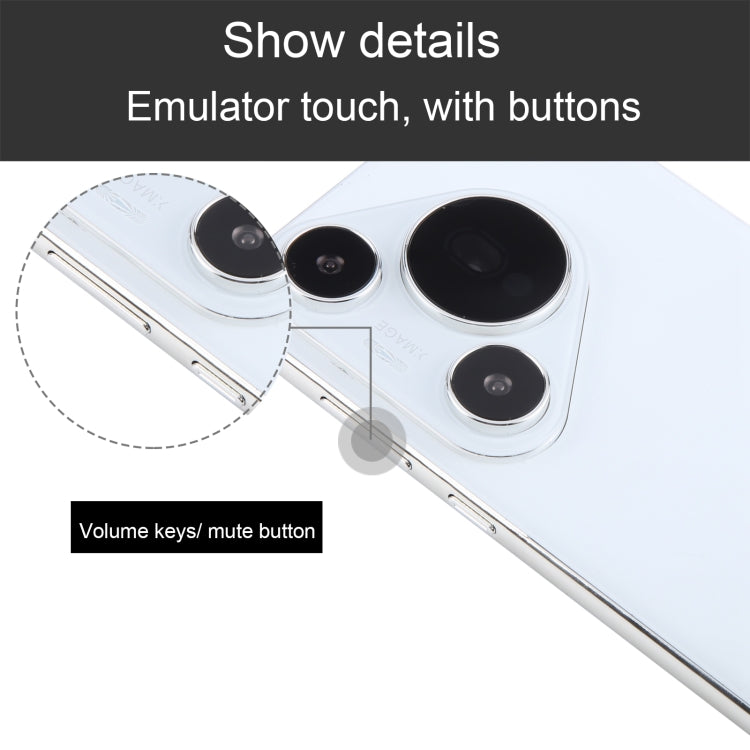 For Huawei Pura 70 Pro+ Black Screen Non-Working Fake Dummy Display Model (White) - For Huawei by PMC Jewellery | Online Shopping South Africa | PMC Jewellery | Buy Now Pay Later Mobicred