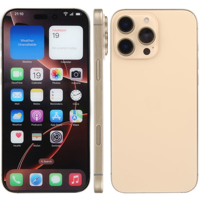 For iPhone 16 Pro Max Color Screen Non-Working Fake Dummy Display Model (Desert) - For iPhone & iPad by PMC Jewellery | Online Shopping South Africa | PMC Jewellery | Buy Now Pay Later Mobicred