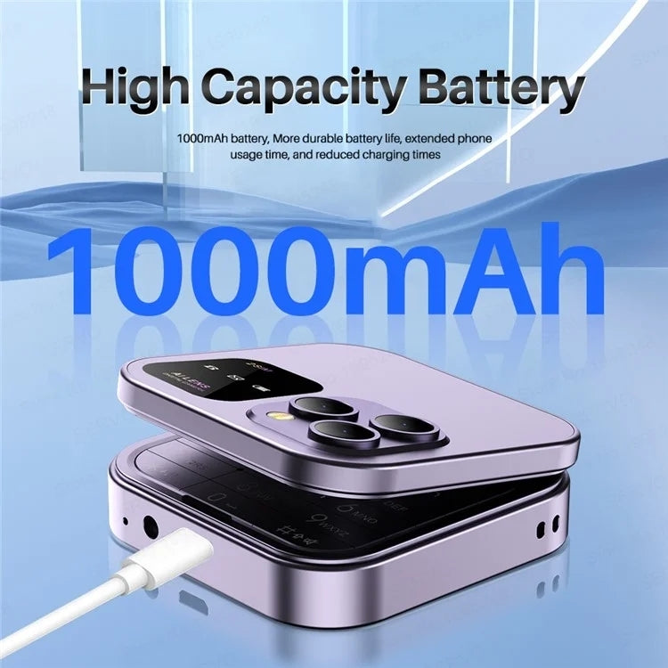 SERVO i16 Pro Mini Flip Phone, 1.77 inch, MTK6261D, 23 Keys, Support Bluetooth, FM, Magic Sound, Quick Dial, GSM, Dual SIM (Black) - free shipping - PMc TechLife - Order now!