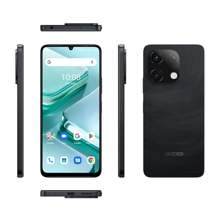 UMIDIGI G9T, 4GB+128GB, Face ID & Side Fingerprint Identification, 6.75 inch Android 14 UNISOC T606 Octa Core, Network: 4G (Galaxy Black) - UMIDIGI by UMIDIGI | Online Shopping South Africa | PMC Jewellery | Buy Now Pay Later Mobicred