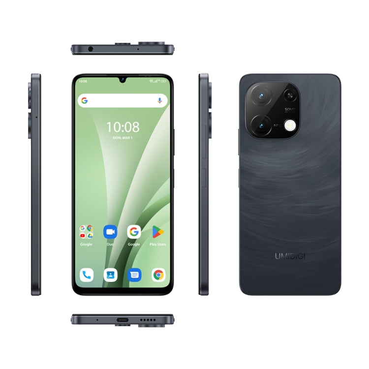 [HK Warehouse] UMIDIGI G9C, 6GB+128GB, Face ID & Side Fingerprint Identification, 6.75 inch Android 14 MediaTek Helio G36 Octa Core, Network: 4G (Black) - UMIDIGI by UMIDIGI | Online Shopping South Africa | PMC Jewellery | Buy Now Pay Later Mobicred