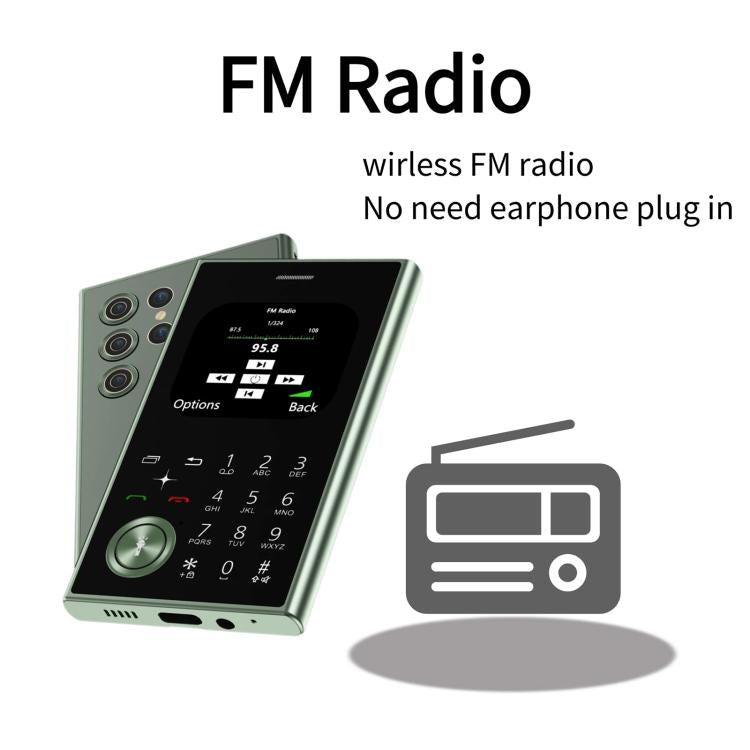 V8 Card Mobile Phone, 2.01 inch, MTK6261D, Support Bluetooth, FM, Torch, GSM, Dual SIM (Sky Blue) - free shipping - PMc TechLife - Order now!