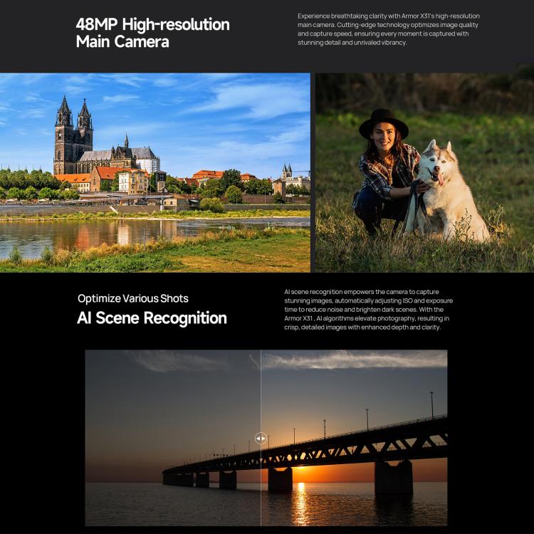 Ulefone Armor X31, 6GB+128GB, Night Vision, IP68/IP69K Rugged Phone, 6.56 inch Android 14 MediaTek Helio G91 Octa Core, Network: 4G, NFC, OTG (Black) - free shipping - PMC TechLife - Order now!