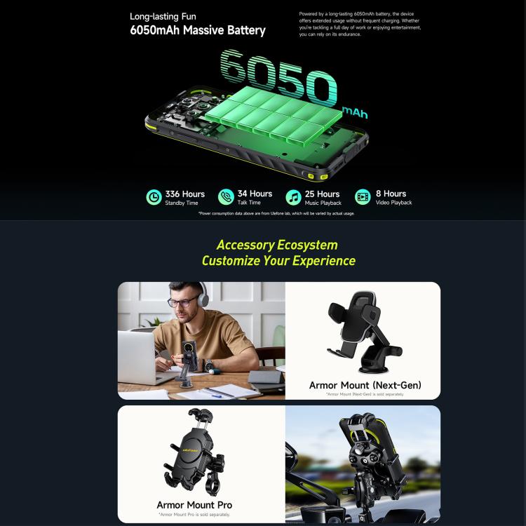 Ulefone Armor X31, 6GB+128GB, Night Vision, IP68/IP69K Rugged Phone, 6.56 inch Android 14 MediaTek Helio G91 Octa Core, Network: 4G, NFC, OTG (Black) - free shipping - PMC TechLife - Order now!