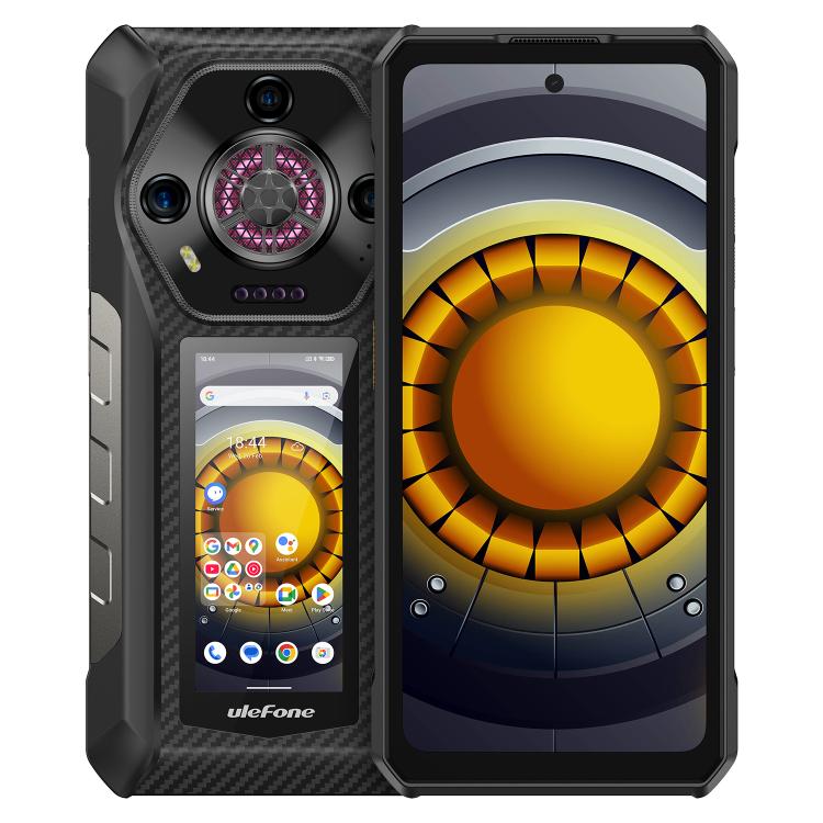 Ulefone Armor 30 Pro Rugged Phone, 16GB+512GB, Night Vision, 6.95 inch + 3.4 inch Dual Screen Android 14 MediaTek Dimensity 7300X Octa Core, Network: 5G, OTG, NFC (Black) - free shipping - PMc TechLife - Order now!