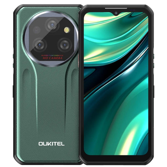 Oukitel WP39 5G Rugged Phone, 6GB+256GB, Night Vision, Fingerprint Identification, 6.6 inch MediaTek Dimensity 6100+ Octa Core, NFC, OTG, Network: 5G (Green) - OUKITEL by OUKITEL | Online Shopping South Africa | PMC Jewellery | Buy Now Pay Later Mobicred