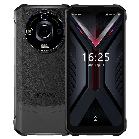 HOTWAV T7 Pro Rugged Phone, 6GB+256GB, 6280mAh, 6.6 inch Android 13 MT8788 Octa Core, Network: 4G, OTG (Black) - Other by HOTWAV | Online Shopping South Africa | PMC Jewellery | Buy Now Pay Later Mobicred