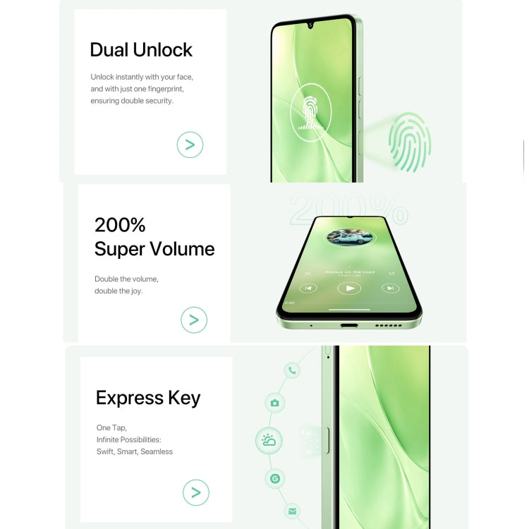 [HK Warehouse] UMIDIGI G9 5G, 6GB+128GB, Side Fingerprint & Face ID Identification, 6.75 inch Android 14 UNISOC T765 Octa Core, Network: 5G (Lake Green) - UMIDIGI by UMIDIGI | Online Shopping South Africa | PMC Jewellery | Buy Now Pay Later Mobicred