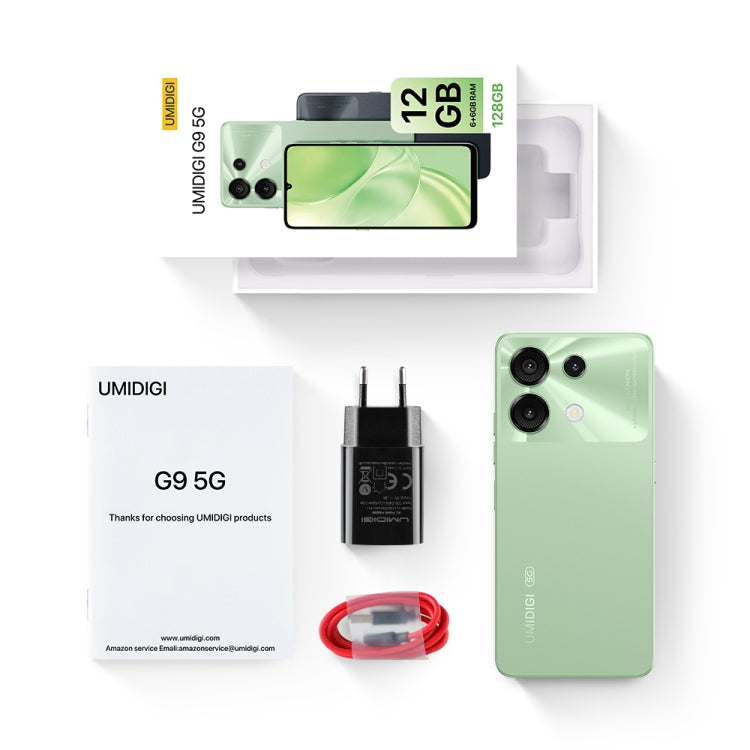 [HK Warehouse] UMIDIGI G9 5G, 6GB+128GB, Side Fingerprint & Face ID Identification, 6.75 inch Android 14 UNISOC T765 Octa Core, Network: 5G (Lake Green) - UMIDIGI by UMIDIGI | Online Shopping South Africa | PMC Jewellery | Buy Now Pay Later Mobicred