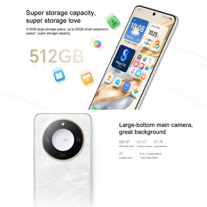 Honor X60, 12GB+256GB, Side Fingerprint, 6.8 inch MagicOS 8.0 Dimensity 7025-Ultra Octa Core, Network: 5G, OTG, Not Support Google Play (White) - Honor by Huawei | Online Shopping South Africa | PMC Jewellery | Buy Now Pay Later Mobicred