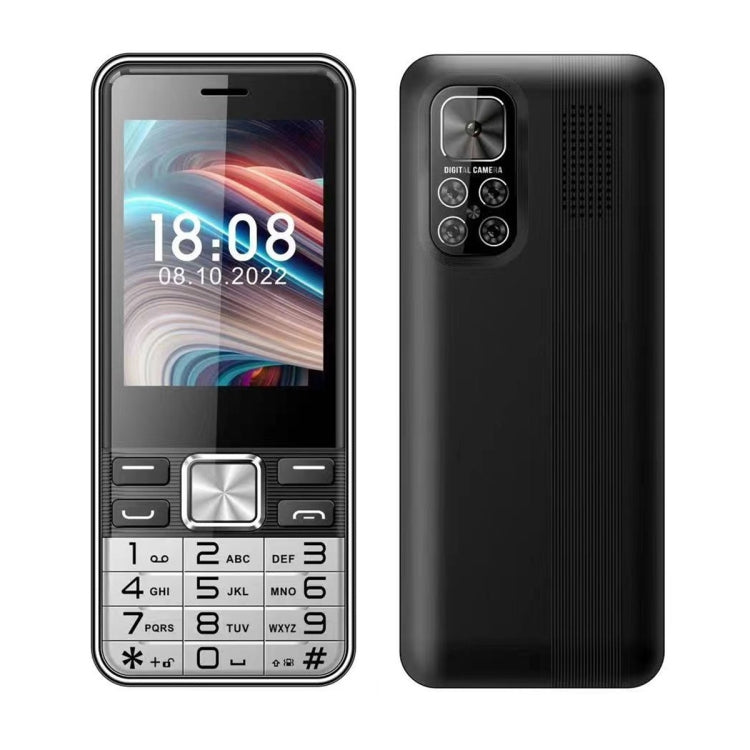 S5630, 2.8 inch, 3000mAh, 21 Key, Support Bluetooth, Flashlight, GSM, Quad SIM (Black) - SERVO by PMC Jewellery | Online Shopping South Africa | PMC Jewellery | Buy Now Pay Later Mobicred