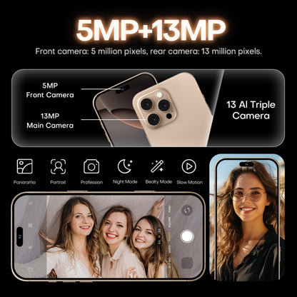 i16 Pro Max / A08, 3GB+32GB, 6.73 inch Screen, Face Identification, Android 8.1 MTK6753 Octa Core, Network: 3G, Dual SIM, EU Plug (Grey) -  by PMC Jewellery | Online Shopping South Africa | PMC Jewellery | Buy Now Pay Later Mobicred