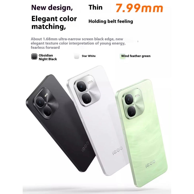 vivo iQOO Z9x, Dual Back Cameras, 8GB+128GB, Face ID Screen Fingerprint Identification, 6.72 inch Android 14.0 OriginOS 4 Snapdragon 6 Gen 1 Octa Core 2.2GHz, OTG, Network: 5G, Support Google Play (Light Green) - vivo by vivo | Online Shopping South Africa | PMC Jewellery | Buy Now Pay Later Mobicred