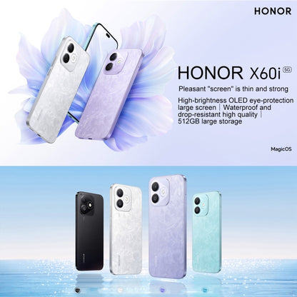 Honor X60i,  8GB+256GB, Screen Fingerprint, 6.7 inch MagicOS 8.0 Dimensity 6080 Octa Core, Network: 5G, OTG, Not Support Google Play  (Blue) - Honor by Huawei | Online Shopping South Africa | PMC Jewellery | Buy Now Pay Later Mobicred