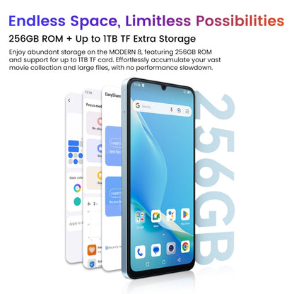 [HK Warehouse] Blackview Oscal MODERN 8, 8GB+256GB, Fingerprint Identification, 6.75 inch Android 13 Unisoc T616 Octa Core up to 2.2GHz, Network: 4G, OTG (Blue) - Blackview by Blackview | Online Shopping South Africa | PMC Jewellery | Buy Now Pay Later Mobicred