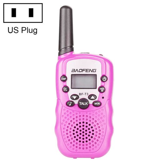 2 PCS BaoFeng BF-T3 1W Children Single Band Radio Handheld Walkie Talkie with Monitor Function, US Plug - Handheld Walkie Talkie by BAOFENG | Online Shopping South Africa | PMC Jewellery | Buy Now Pay Later Mobicred