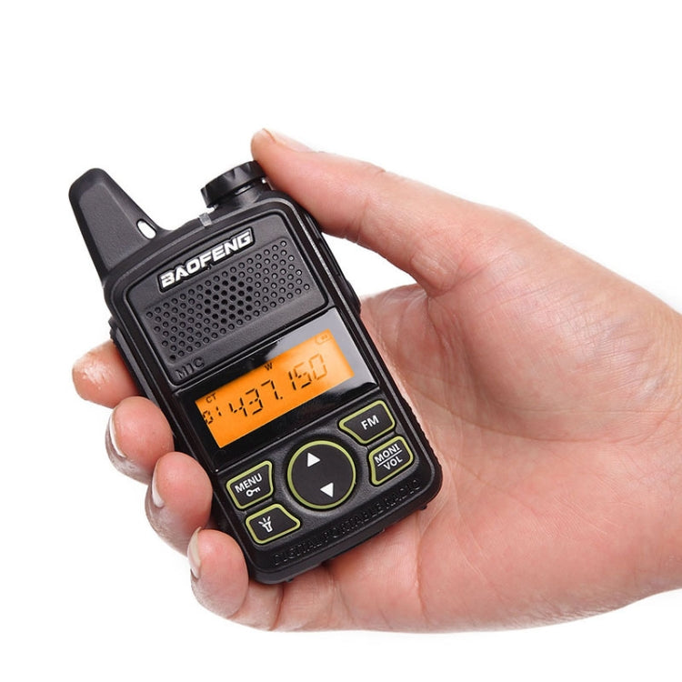 BaoFeng BF-T1 Single Band Radio Handheld Walkie Talkie, UK Plug - Handheld Walkie Talkie by BAOFENG | Online Shopping South Africa | PMC Jewellery | Buy Now Pay Later Mobicred