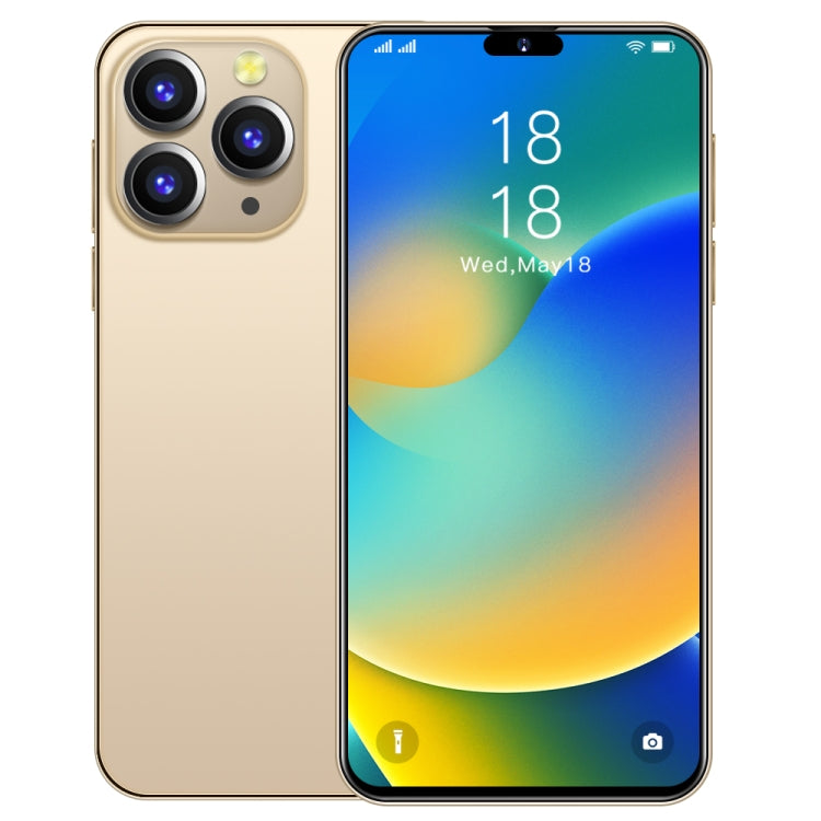 i14 Pro Max N85+, 2GB+16GB, 6.3 inch Screen, Face Identification, Android 6.0 Spreadtrum 7731G Quad Core, Network: 3G, Dual SIM,  with 64GB TF Card(Gold) - free shipping - PMC TechLife - Order now!