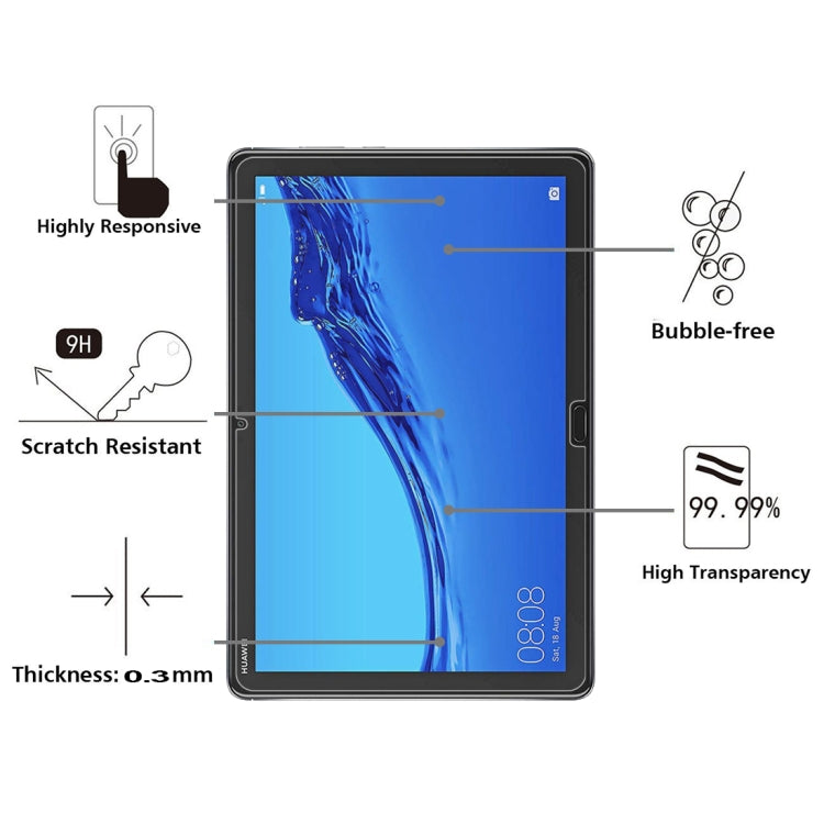 0.26mm 9H Surface Hardness Explosion-proof Tempered Glass Film for Huawei MediaPad M5 lite 10.1 - For Huawei MediaPad by PMC Jewellery | Online Shopping South Africa | PMC Jewellery | Buy Now Pay Later Mobicred